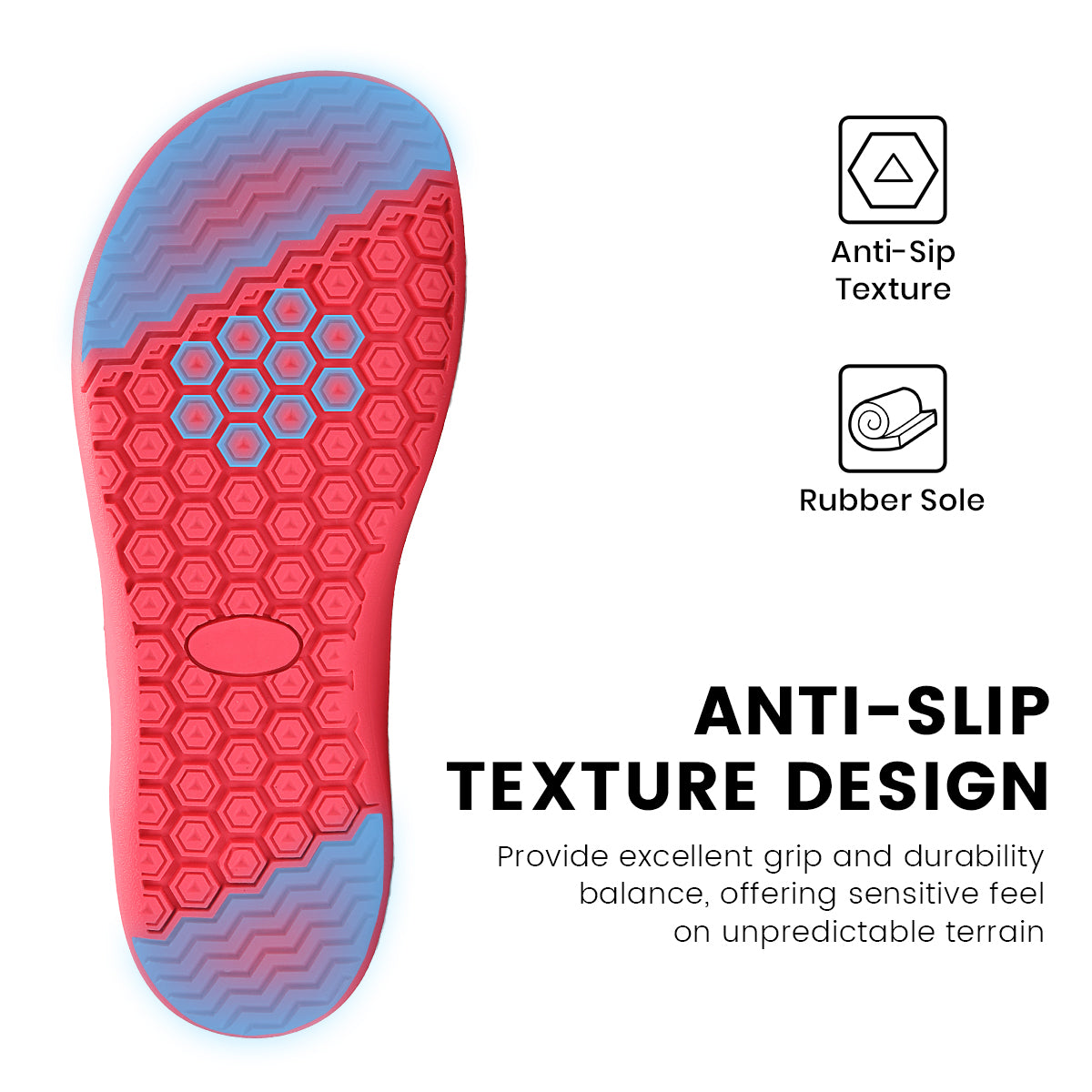 Barefoot Shoes with Wide Toe Box，Waterproof Healthy & Non-Slip Barefoot Shoes